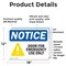 Signmission Door For Emergency Use Only, 18 in W x Rectangle, Vinyl Decal OS-2PACK-NS-D-1218-L-15502 - alternate 2